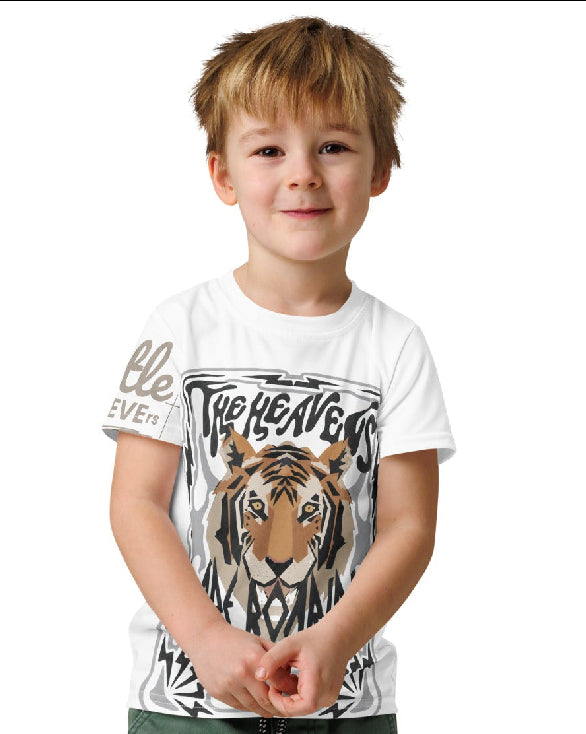 The Heavens Are Roaring Kids cotton crew neck t-shirt
