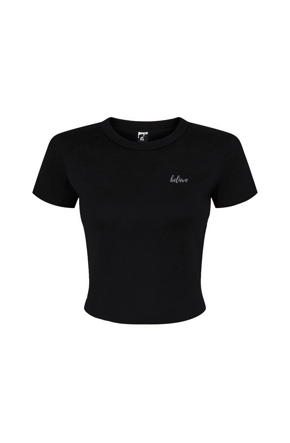 Believe Women's Micro Rib Baby Tee